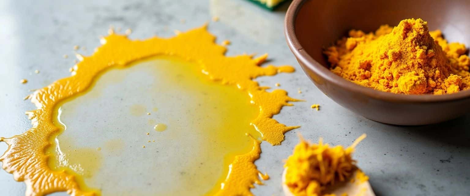 How to Remove Turmeric Stains From Countertop