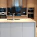 New kitchen benchtop with modern design and materials.